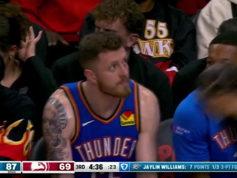 雷霆vs老鹰第3节英文原声回放