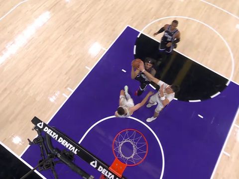 NBA常规赛：湖人vs国王第3节中文解说回放