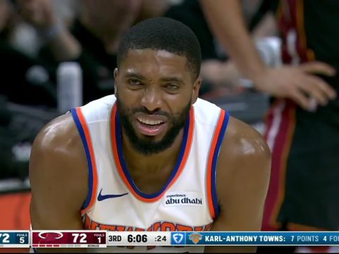 NBA常规赛：尼克斯vs热火第3节英文原声回放