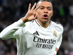 姆巴佩已连续4次在国家德比进球，皇马队史德比连续进球排第三