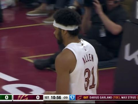 雄鹿vs骑士第1节中文解说回放