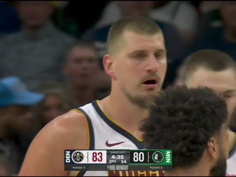 NBA常规赛：掘金vs森林狼第3节中文解说回放