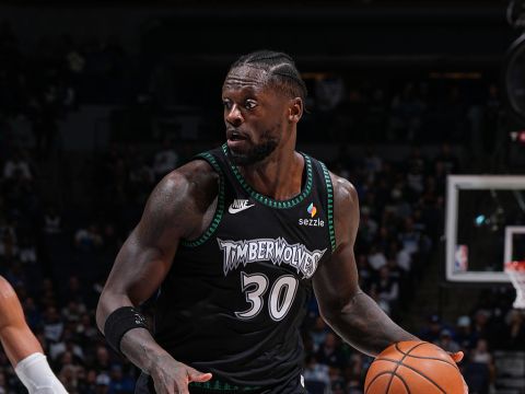 兰德尔vs掘金集锦 轻取24+7次节拿下11分