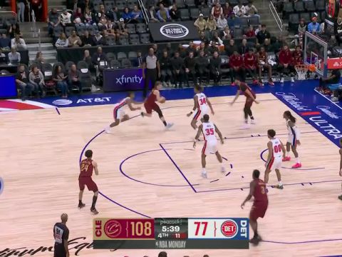 骑士vs活塞第4节中文解说回放