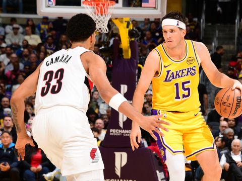 开拓者vs湖人精华回放 阿夫迪亚霍勒迪格兰特发挥出色力压里夫斯