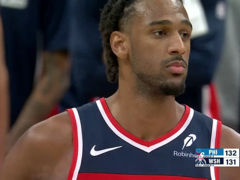 NBA常规赛：76人vs奇才加时赛中文解说回放