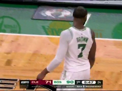 NBA常规赛：骑士vs凯尔特人第3节中文解说回放