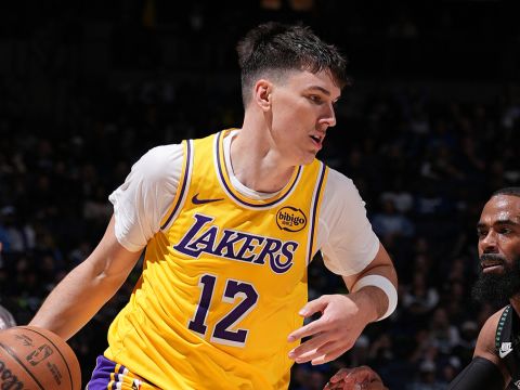 拉拉维亚vs森林狼集锦 27分8板贡献湖人生涯最佳表现