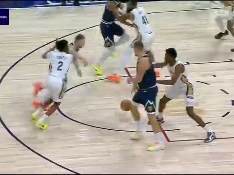 NBA常规赛：鹈鹕vs掘金第1节英文原声回放