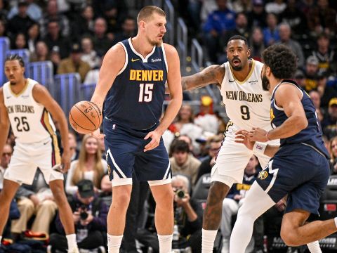 鹈鹕88-122掘金 约老师21+12+10本赛季第四次三双带领掘金大胜鹈鹕