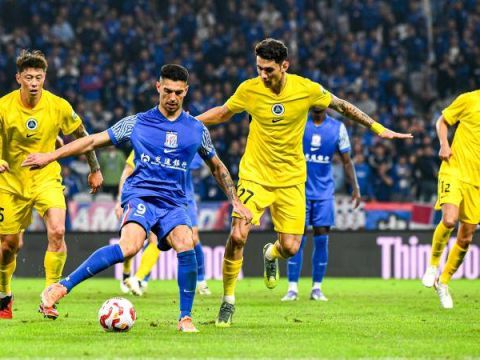 [CCTV全场集锦]中超-保留争冠悬念！申花1-0深圳新鹏城距榜首2分 路易斯头球制胜