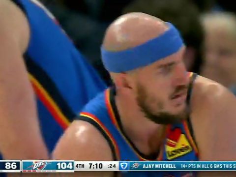 NBA常规赛：奇才vs雷霆第4节英文原声回放