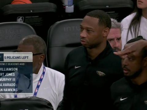 NBA杯小组赛西部B组：鹈鹕vs快船第1节英文原声回放