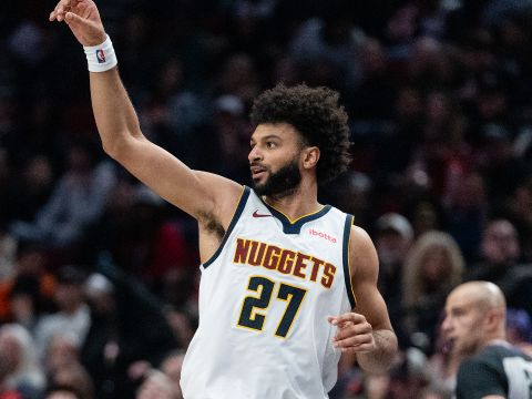 穆雷vs开拓者集锦 外线手感不佳拿下22+6难救主