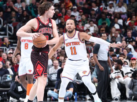 尼克斯vs公牛精华回放 吉迪32+10+9率队拿下尼克斯喜提五连胜