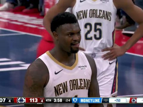 NBA杯小组赛西部B组：鹈鹕vs快船第4节中文解说回放