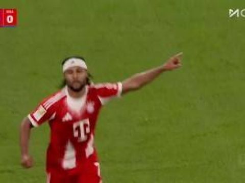 [进球视频]拜仁1-0领先药厂！比朔夫直塞，格纳布里超车宽萨后单刀破门