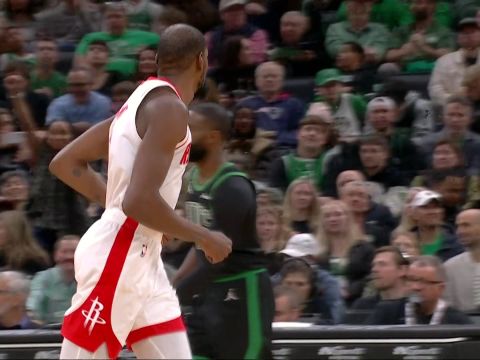 杜兰特vs凯尔特人集锦 半场高效轻取20分三节打卡下班