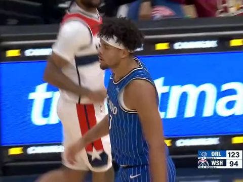 NBA常规赛：魔术vs奇才第4节中文解说回放