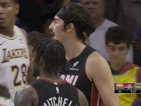 热火vs湖人第1节中文解说回放