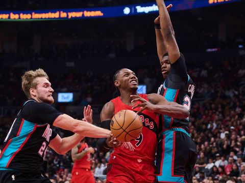 灰熊vs猛龙精华回放 巴雷特英格拉姆合砍53分率队轻取无莫熊