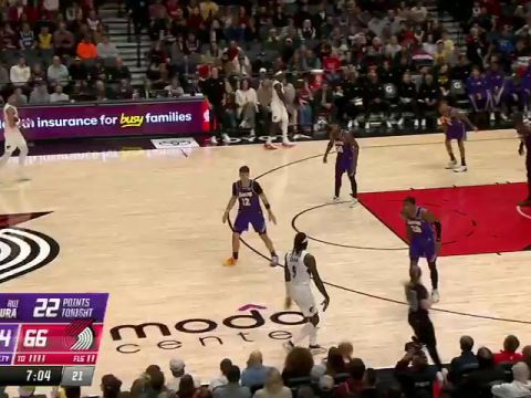 湖人vs开拓者第3节中文解说回放