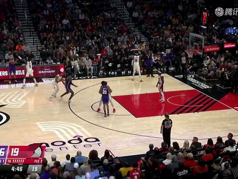 湖人vs开拓者皓篮球解说全场回放