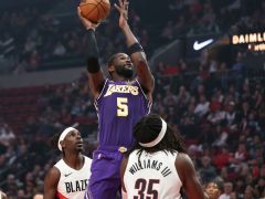 杨瀚森再遭DNP！残阵湖人三人20+逆转开拓者迎四连胜 艾顿29+10