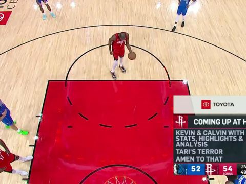 NBA常规赛：独行侠vs火箭第2节中文解说回放