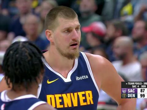 国王vs掘金第3节英文原声回放