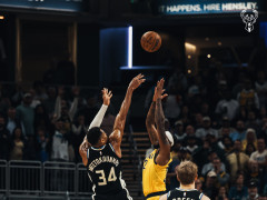 NBA常规赛录像回放完整版-雄鹿vs步行者全场回放（11.4）字母哥压哨绝杀