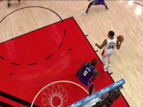 湖人vs开拓者第2节中文解说回放