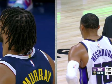 国王vs掘金第4节英文原声回放