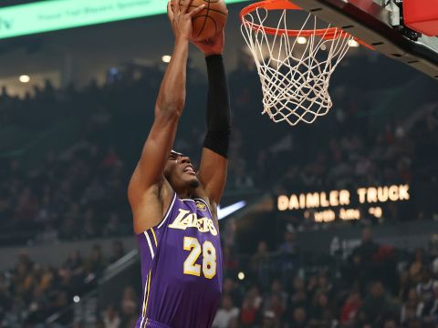 八村垒vs开拓者集锦 全场15投10中高效拿到28分4板1助