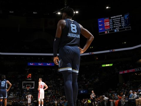 小贾伦-杰克逊vs活塞集锦 全场拿下21分4篮板全队最高分惜败活塞