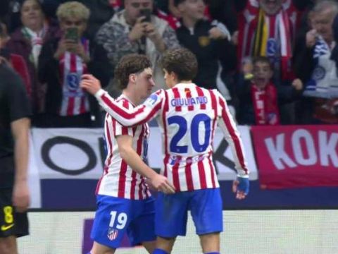 [进球视频]马竞率先进球！小西蒙尼助攻阿尔瓦雷斯凌空破门