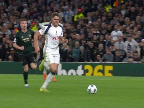 [进球视频]致敬孙兴慜！范德芬长途奔袭超级一条龙破门