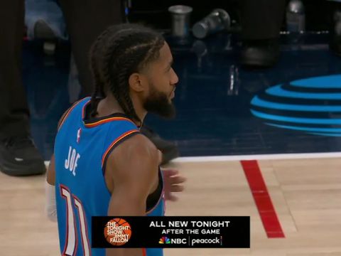 NBA常规赛：雷霆vs快船第3节英文原声回放