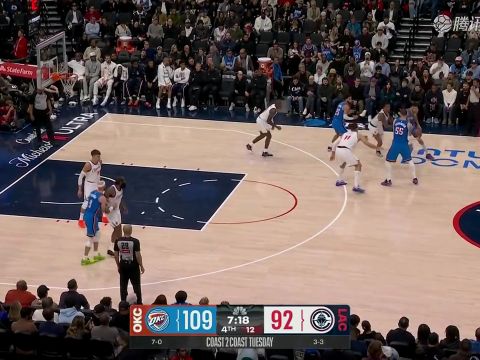 NBA常规赛：雷霆vs快船徐静雨解说全场回放