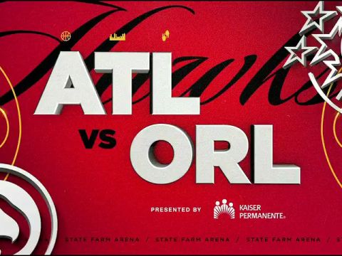 NBA常规赛：魔术vs老鹰第1节英文原声回放