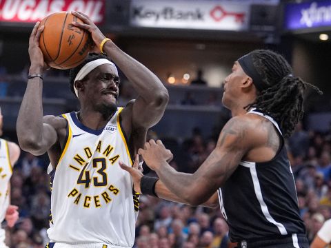 篮网vs步行者精华回放 小波特32分大两双篮网客场拿下赛季首胜