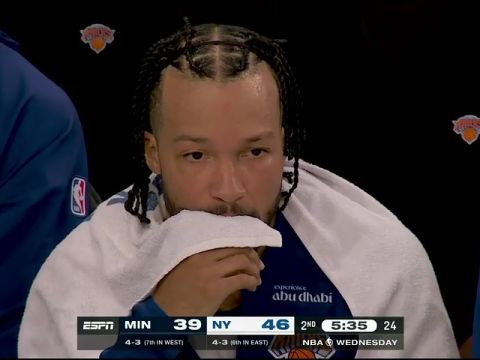 NBA常规赛：森林狼vs尼克斯第2节英文原声回放
