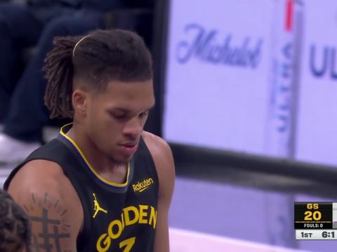 勇士vs国王第1节英文原声回放