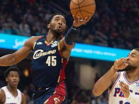 [腾讯全场集锦]🏀骑士力克76人 米切尔爆砍46+4+8 加兰复出8分 马克西27+7+9