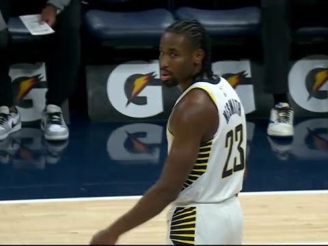 NBA常规赛：篮网vs步行者第2节中文解说回放