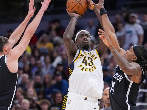 西亚卡姆vs篮网集锦 苦苦支撑空砍23+6+9难救主