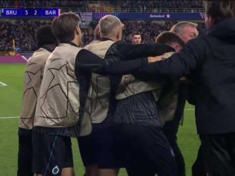 [进球视频]布鲁日再度领先！博尔赫斯单刀破门梅开二度