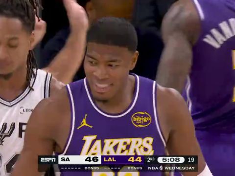 NBA常规赛：马刺vs湖人第2节中文解说回放