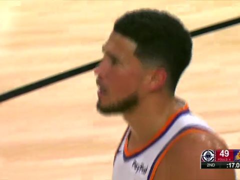 NBA常规赛：快船vs太阳第2节中文解说回放