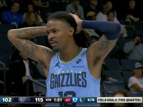 NBA杯小组赛东部B组：独行侠vs灰熊第4节英文原声回放